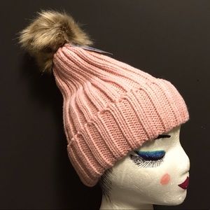 ✅🆕Rose/pink fleece lined hat